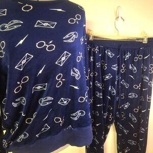 Harry Potter Pajama Set Size Large G